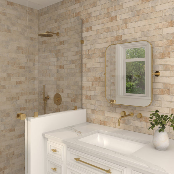 Daltile Brickwork Atrium BW02 2"x8" Room Scene