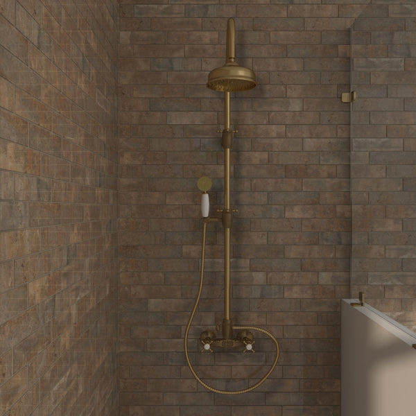 Daltile Brickwork Patio BW03 2"x8" Room Scene