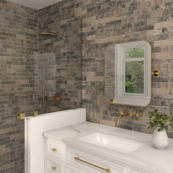 Daltile Brickwork Alcove BW04 2"x8" Room Scene