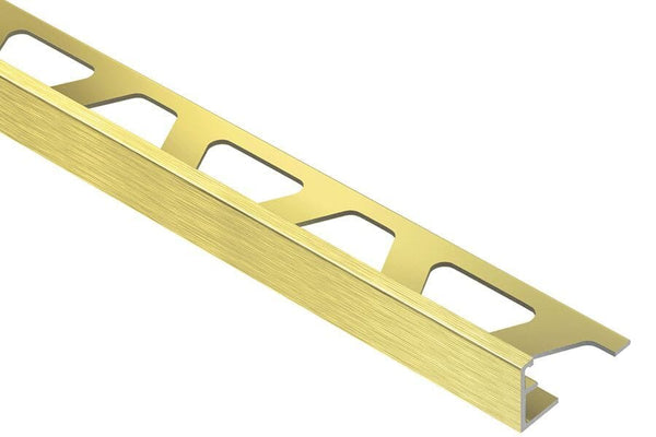 Schluter Schiene Edge Trim 1/8" Aluminum Brushed Brass Anodized