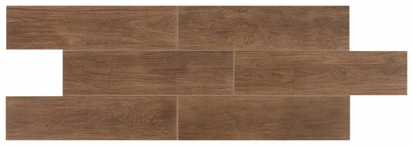 Daltile Willow Bend Dark Brown WB03 6"x36" Swatch 2