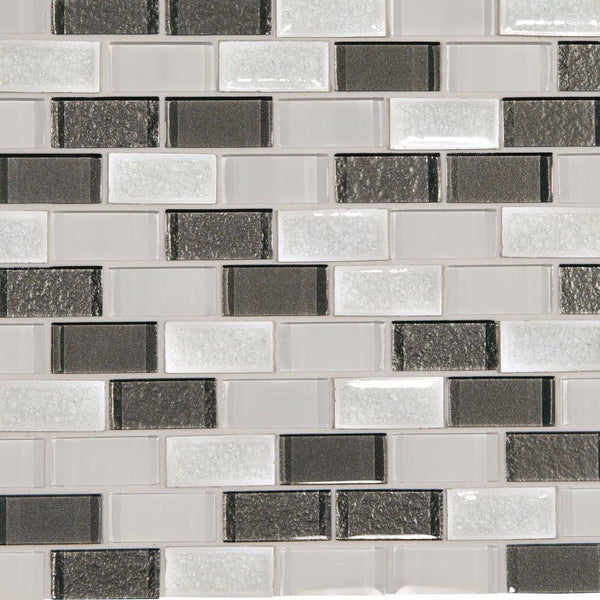Daltile Crystal Shores Diamond Delta CS93 Brick Joint Mosaic 2"x1" Swatch