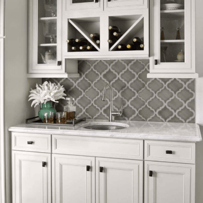 MSI Highland Park Dove Gray Arabesque Tile