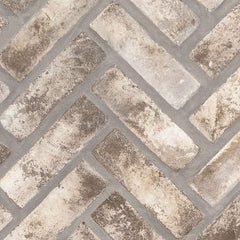 MSI Brickstaks Clay Brick Doverton Gray Reclaimed Herringbone