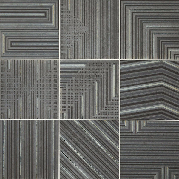 Daltile Geometric Fusion Grahite GF02 8"x8" Swatch
