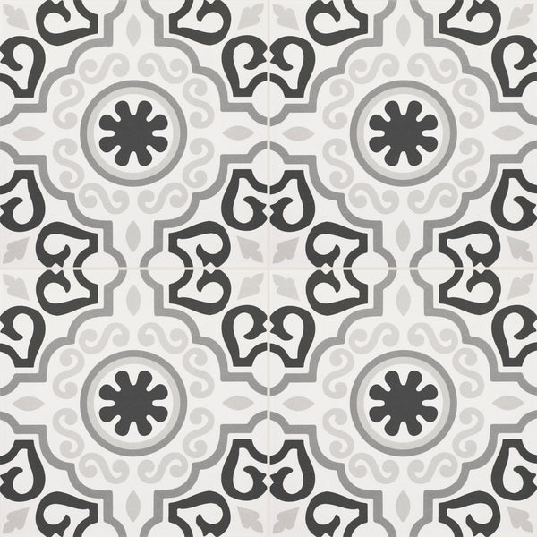 Daltile Memoir Crystal Black ME25 12"x12" Swatch