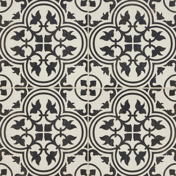 Daltile Memoir Petal Black ME21 12"x12" Swatch