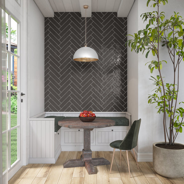 Daltile Artigiano Milan Arena AR97 Wall Tile 3"x12" Room Scene