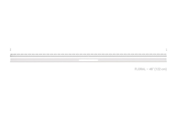 Schluter Kerdi Line Vario Linear Drain Grate and Channel Assembly 48" Floral