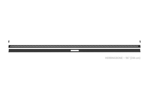 Schluter Kerdi Line Vario Linear Drain Grate and Channel Assembly 96" Herringbone