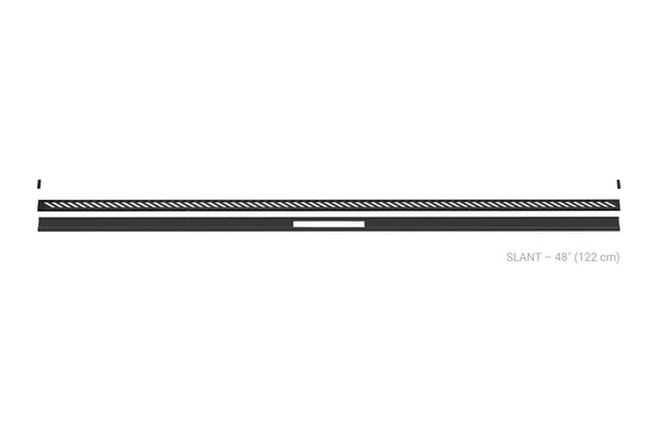 Schluter Kerdi Line Vario Linear Drain Grate and Channel Assembly 48" Slant