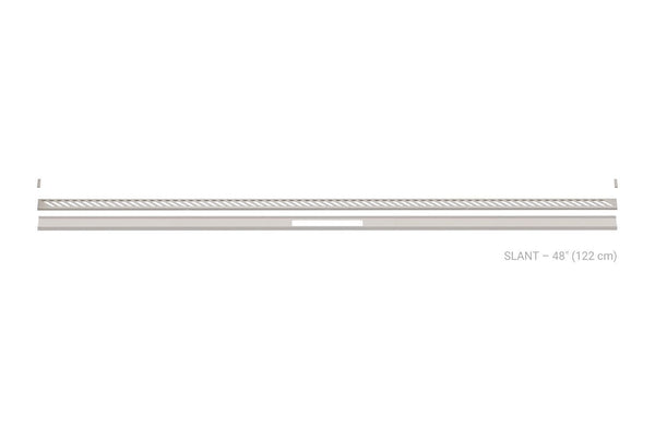 Schluter Kerdi Line Vario Linear Drain Grate and Channel Assembly 48" Slant