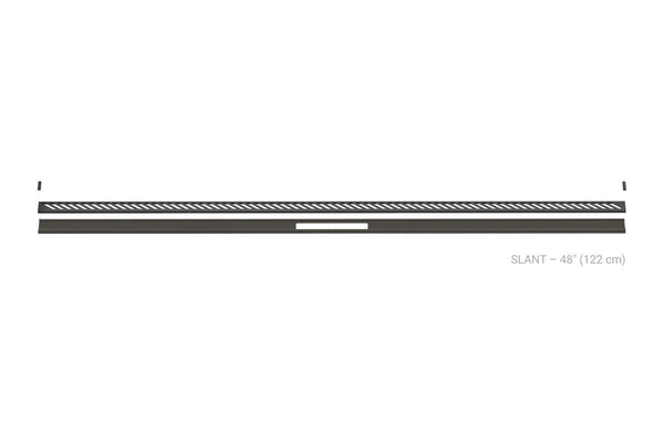Schluter Kerdi Line Vario Linear Drain Grate and Channel Assembly 48" Slant
