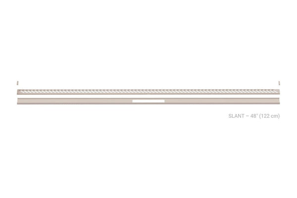 Schluter Kerdi Line Vario Linear Drain Grate and Channel Assembly 48" Slant