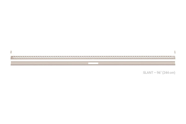 Schluter Kerdi Line Vario Linear Drain Grate and Channel Assembly 96" Slant