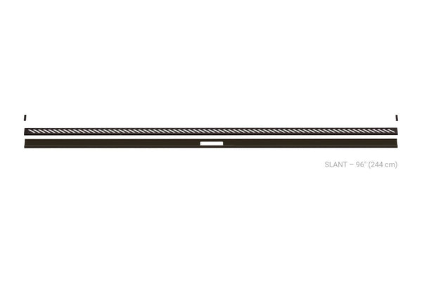 Schluter Kerdi Line Vario Linear Drain Grate and Channel Assembly 96" Slant