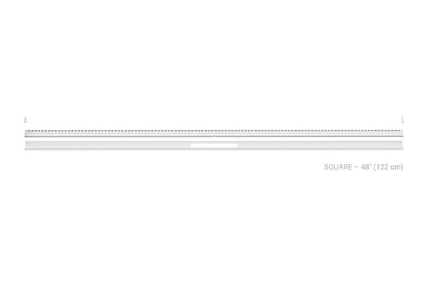 Schluter Kerdi Line Vario Linear Drain Grate and Channel Assembly 48" Square