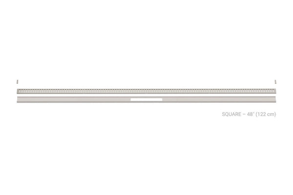 Schluter Kerdi Line Vario Linear Drain Grate and Channel Assembly 48" Square