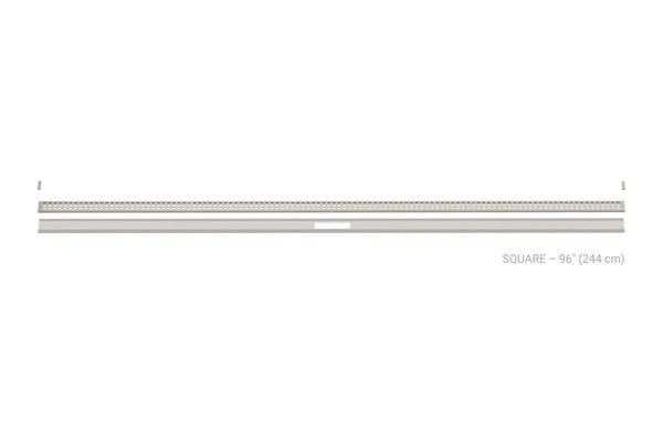 Schluter Kerdi Line Vario Linear Drain Grate and Channel Assembly 96" Square