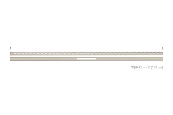 Schluter Kerdi Line Vario Linear Drain Grate and Channel Assembly 48" Square