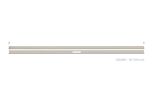 Schluter Kerdi Line Vario Linear Drain Grate and Channel Assembly 96" Square