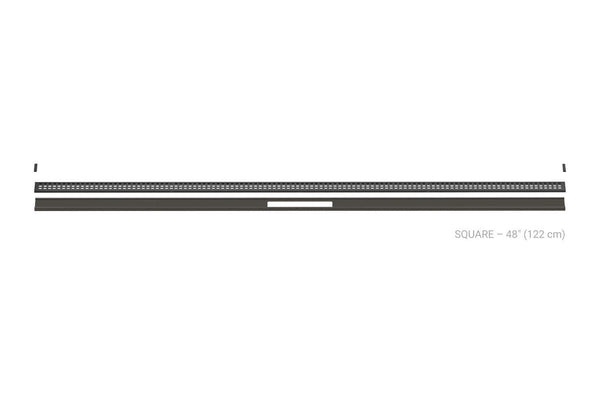 Schluter Kerdi Line Vario Linear Drain Grate and Channel Assembly 48" Square