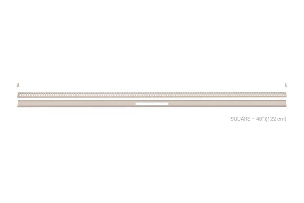 Schluter Kerdi Line Vario Linear Drain Grate and Channel Assembly 48" Square