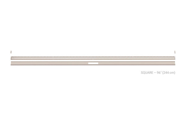 Schluter Kerdi Line Vario Linear Drain Grate and Channel Assembly 96" Square