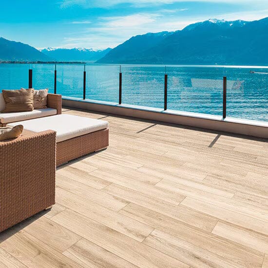 Daltile Saddle Brook XT Oak Trail SD83 6"x36" Room Scene