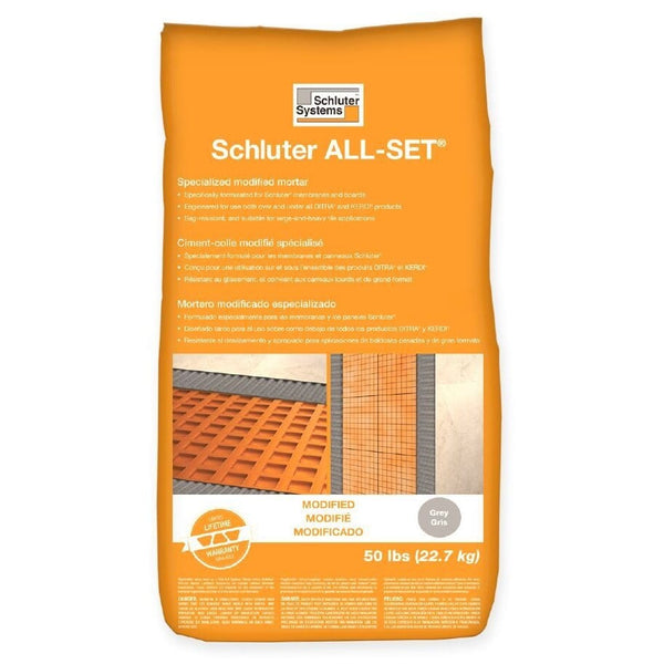 Schluter ALL-SET Modified Thin-Set Mortar - 50 lb Gray Product Photo
