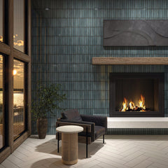 Daltile Iridescent Isles Seaweed 2"x9" Room Scene