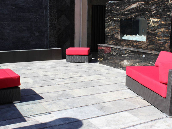 MSI - Pavers - Silver Travertine 16x16 Room Scene