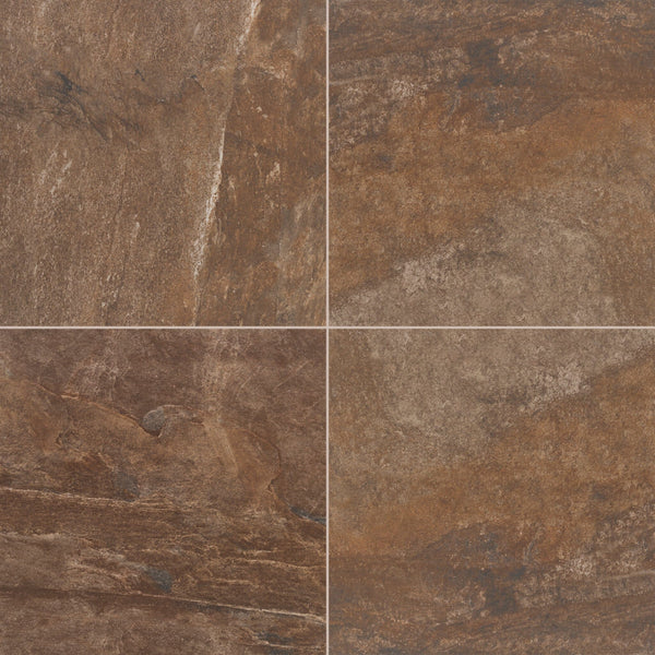 Daltile Slate Attache Multi Brown SA08 24"x24" Swatch