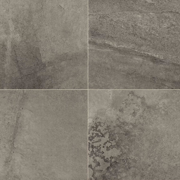 Daltile Slate Attache Meta Dark Gray SA07 24"x24" Swatch