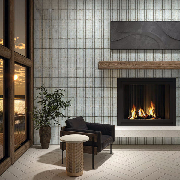 Daltile Iridescent Isles Treasure 2"x9" Room Scene