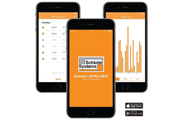 Schluter Ditra Heat Radiant Floor Complete Kit 120V App Example Photos