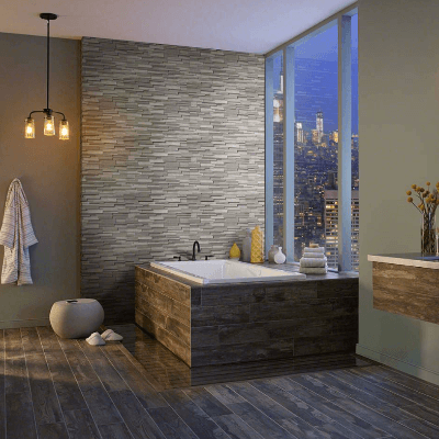 MSI Ledgestone Veneer - Gray Oak 3D Corner - Honed