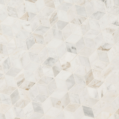 MSI Arabescato Venato White Cube Marble Tile