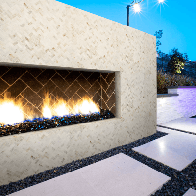 MSI Arabescato Venato White Herringbone