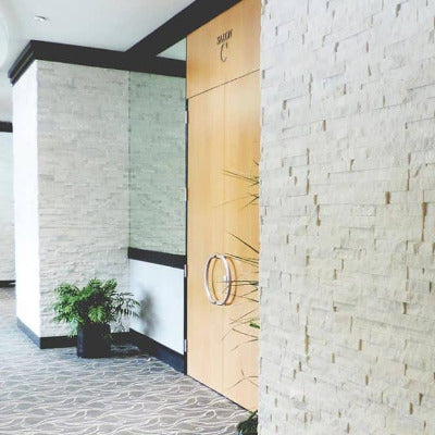 Realstone Systems Shadowstone Arctic White Natural Panel 6"x24"