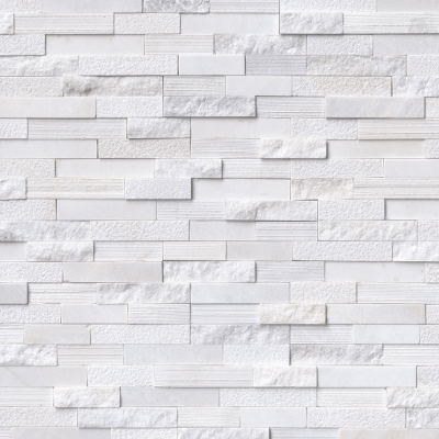 MSI Ledgestone Veneer - Arctic White Multi Finish Corner - Split Face