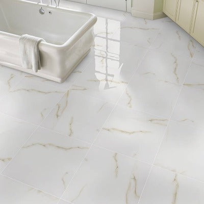 Aria Porcelain Tile Collection Bianco - 24"x24" - FloorLife