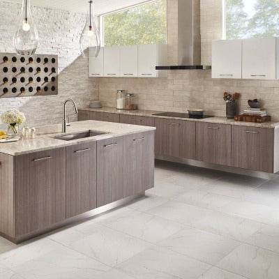 Aria Porcelain Tile Collection Bianco - 24"x24" - FloorLife