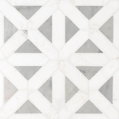 Marble Tile Collection Bianco Dolomite Geometrica - FloorLife