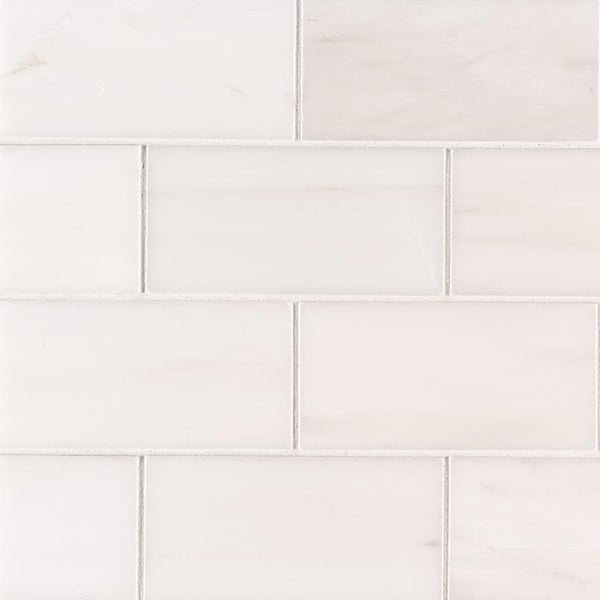Marble Tile Collection Bianco Dolomite Subway 3"x6" - FloorLife