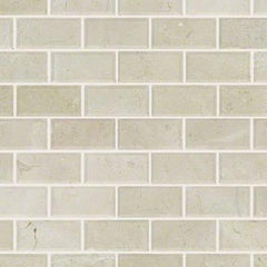 Shaw Tile Chateau 2x4 Beveled Edge Mosaic Crema Marfil 12x12