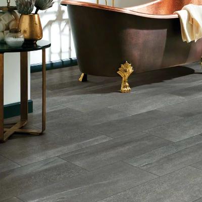 Shaw Tile Sculpture Anthracite 12"x24"