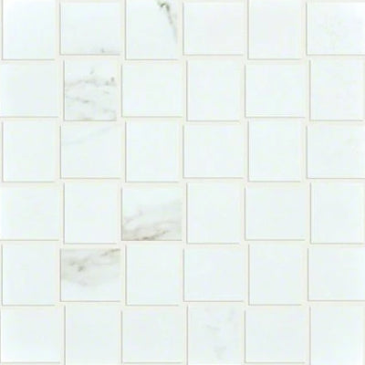 Shaw Tile Casino BW Mosaiced Polished Calacatta 12"x12"