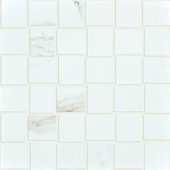 Shaw Tile Casino BW Mosaiced Polished Calacatta 12"x12"
