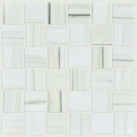 Shaw Tile Casino BW Mosaic Polished Zebrino 12"x12"